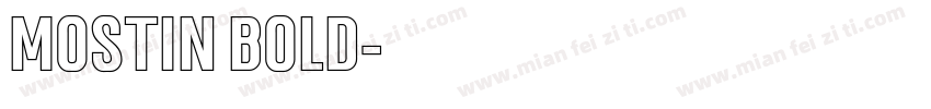 mostin bold字体转换